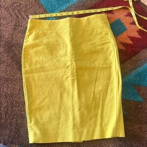 J. Crew Vibrant Yellow Pencil Skirt